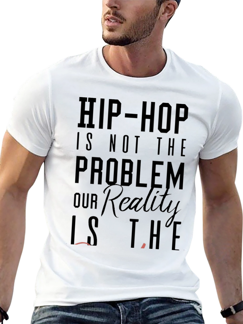 Hip Hop is Not The Problem Mens Graphic T-Shirt