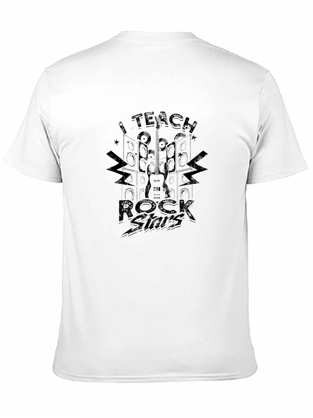 I Teach Rock Stars Black Graphic Tee