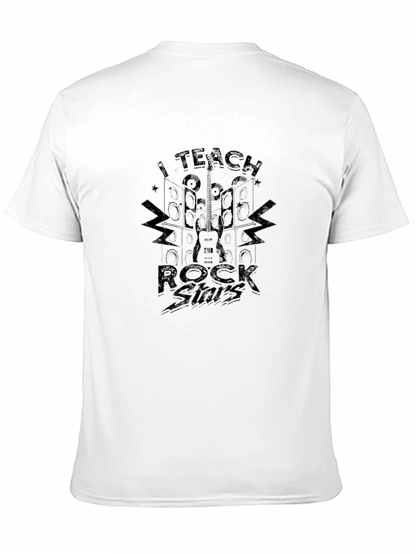 I Teach Rock Stars Black Graphic Tee