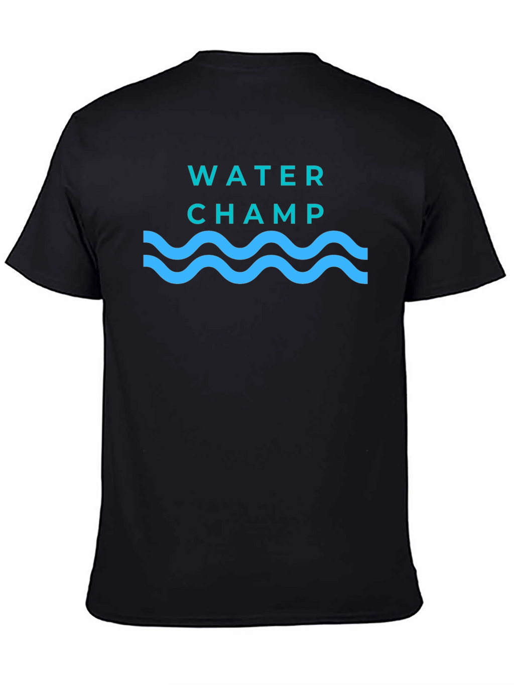 Water Champ Graphic T-Shirt - Black