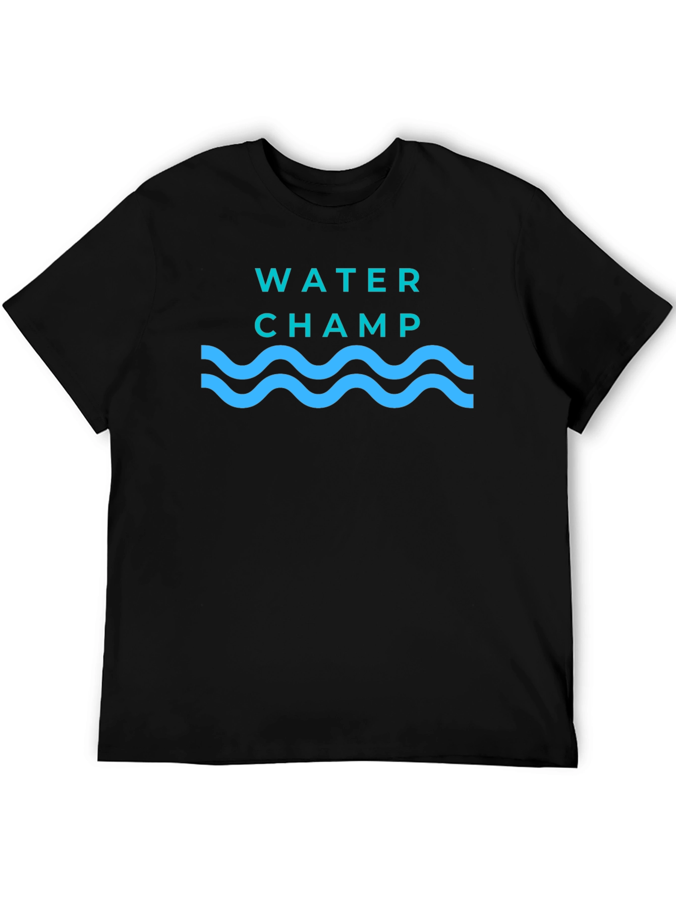 Water Champ Graphic T-Shirt - Black
