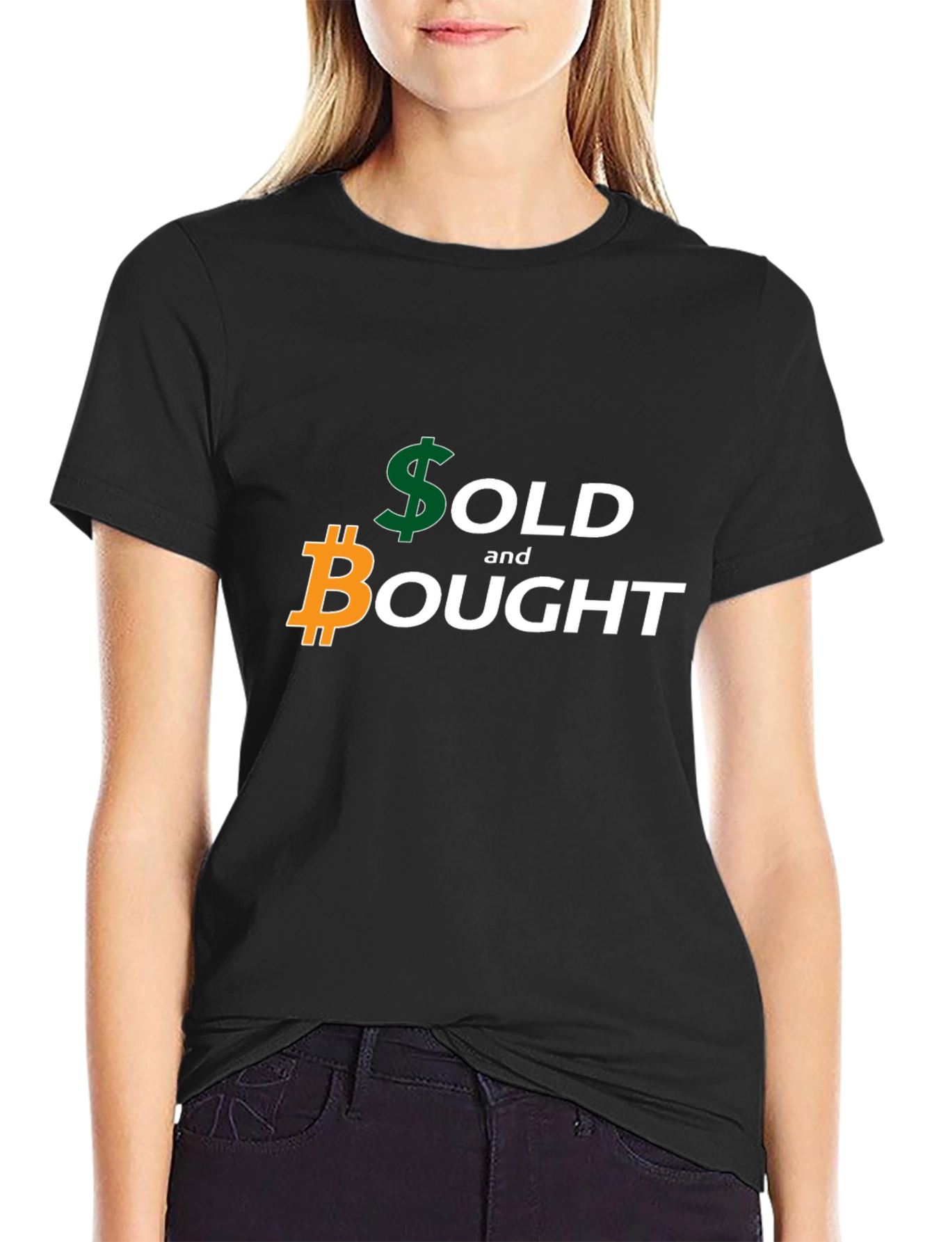 Sold and Bought Bitcoin Graphic Tee