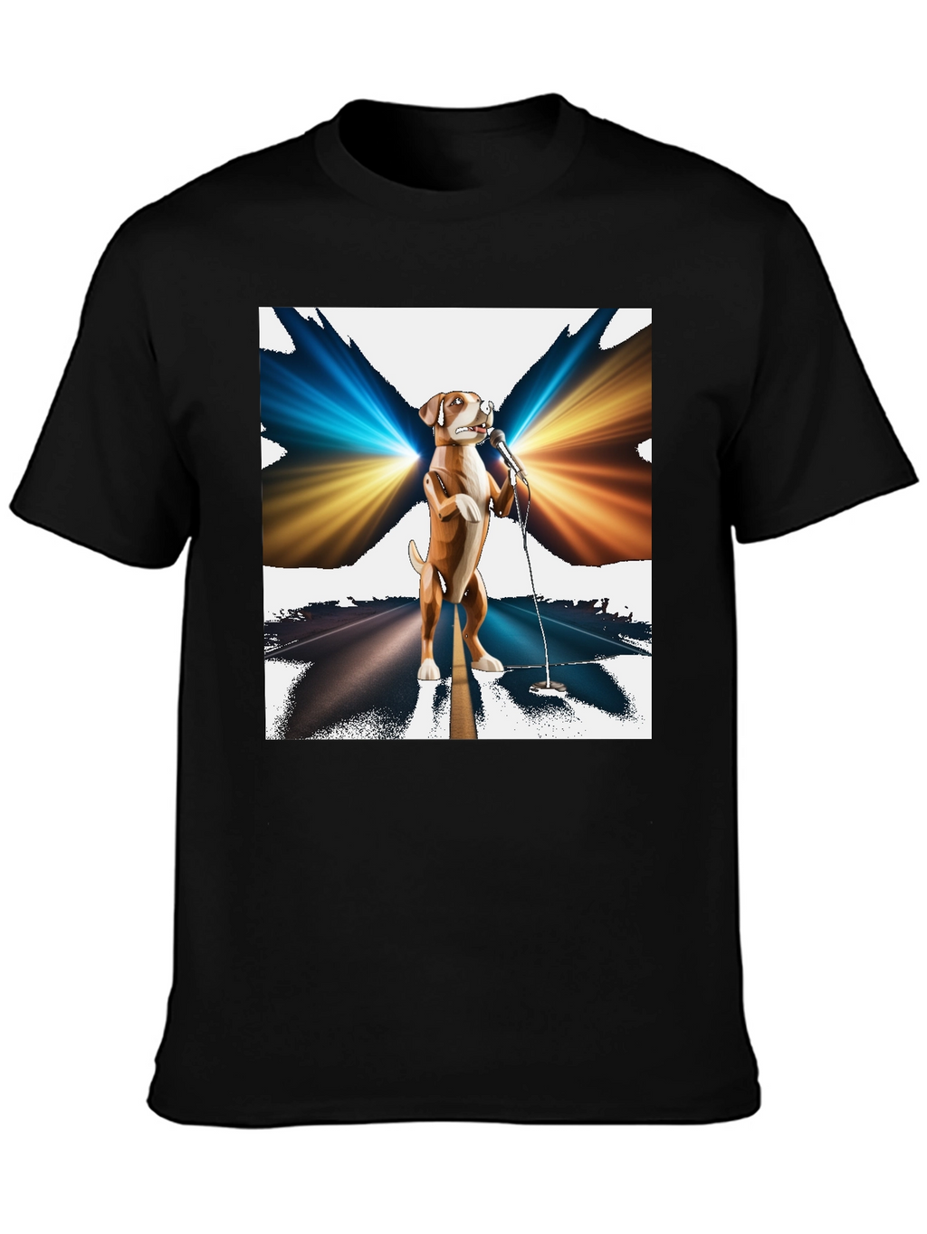 Dog Singer Graphic T-Shirt