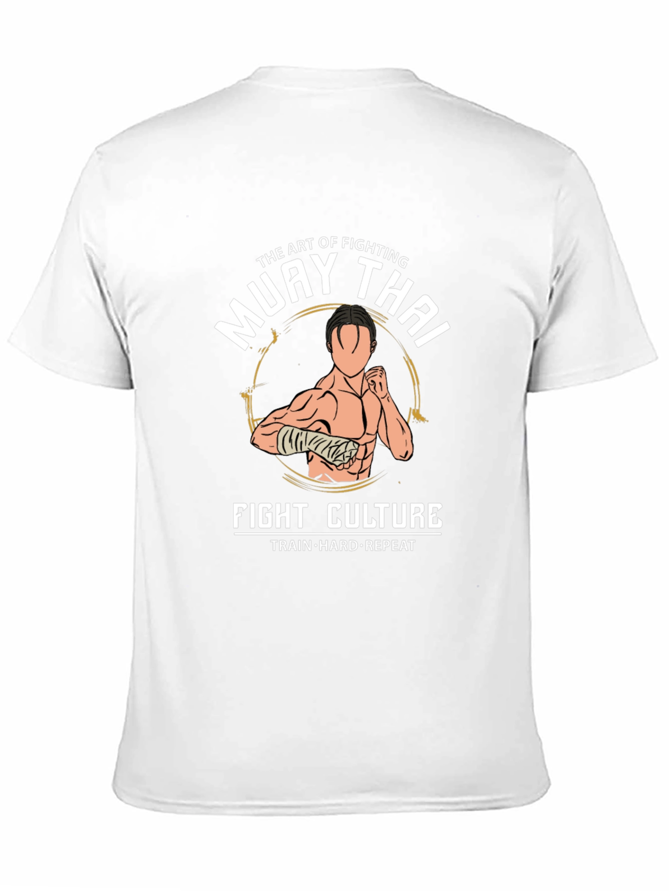 Muay Thai Fight Culture T-Shirt - Train Hard Repeat