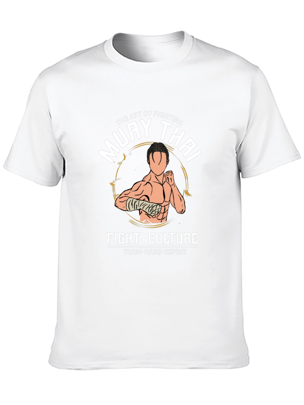 Muay Thai Fight Culture T-Shirt - Train Hard Repeat