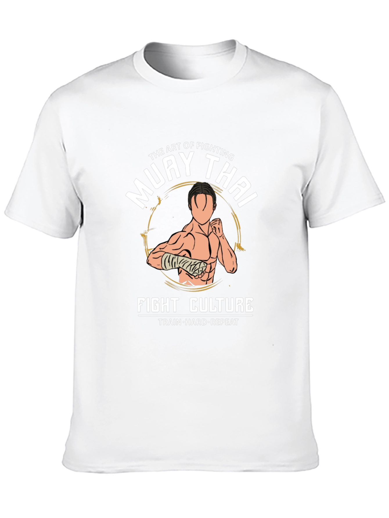 Muay Thai Fight Culture T-Shirt - Train Hard Repeat
