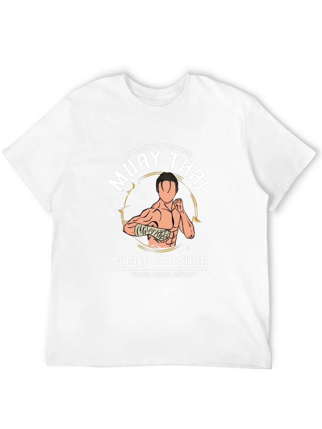 Muay Thai Fight Culture T-Shirt - Train Hard Repeat