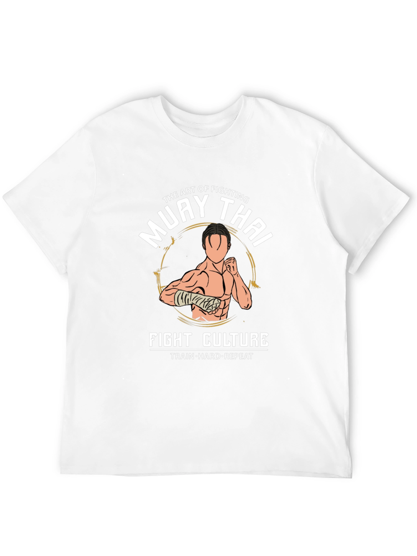 Muay Thai Fight Culture T-Shirt - Train Hard Repeat