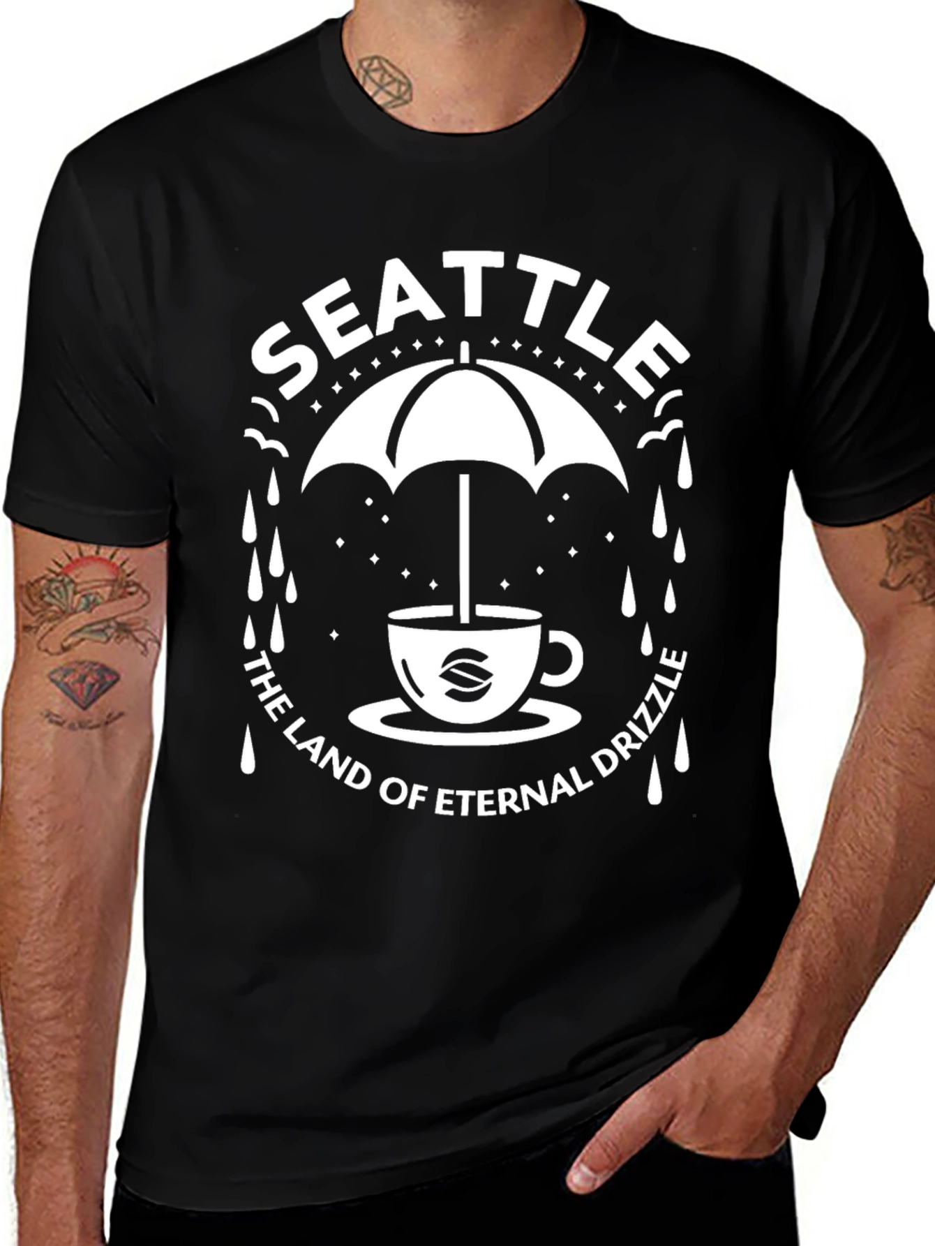 Seattle Eternal Drizzle Graphic T-Shirt