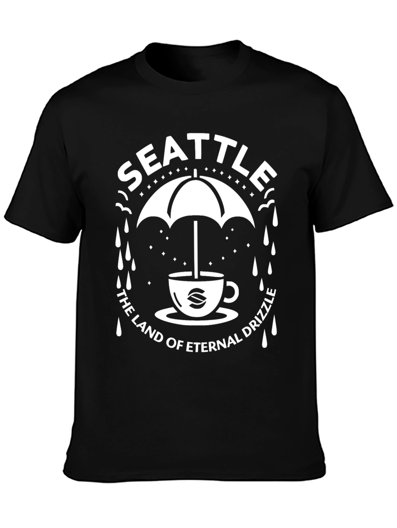 Seattle Eternal Drizzle Graphic T-Shirt