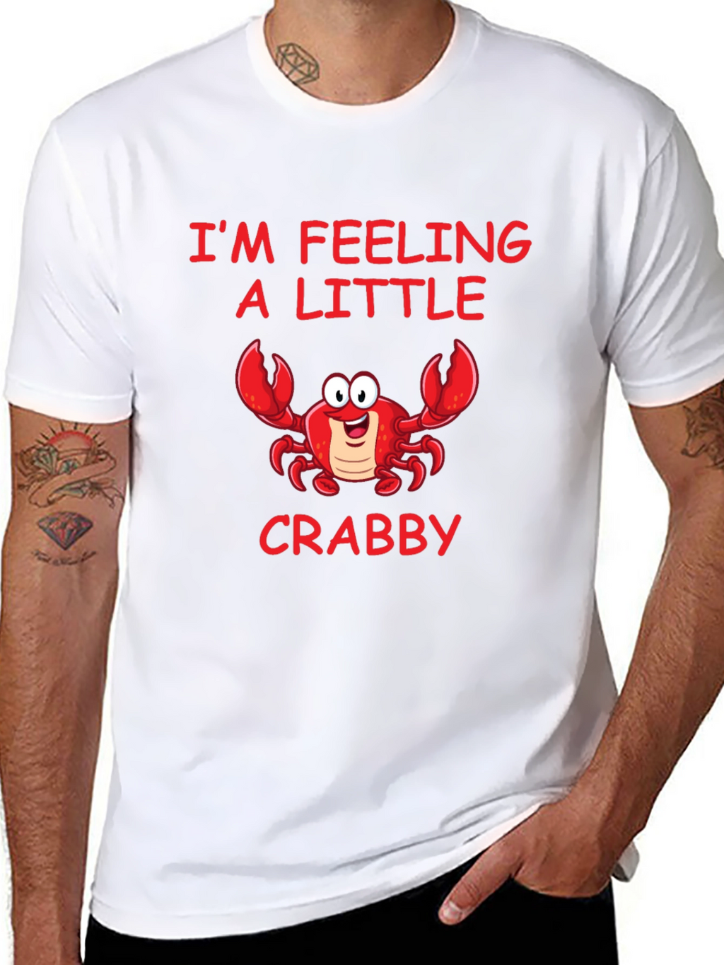 Feeling Crabby Graphic Tee - Black Cotton Shirt