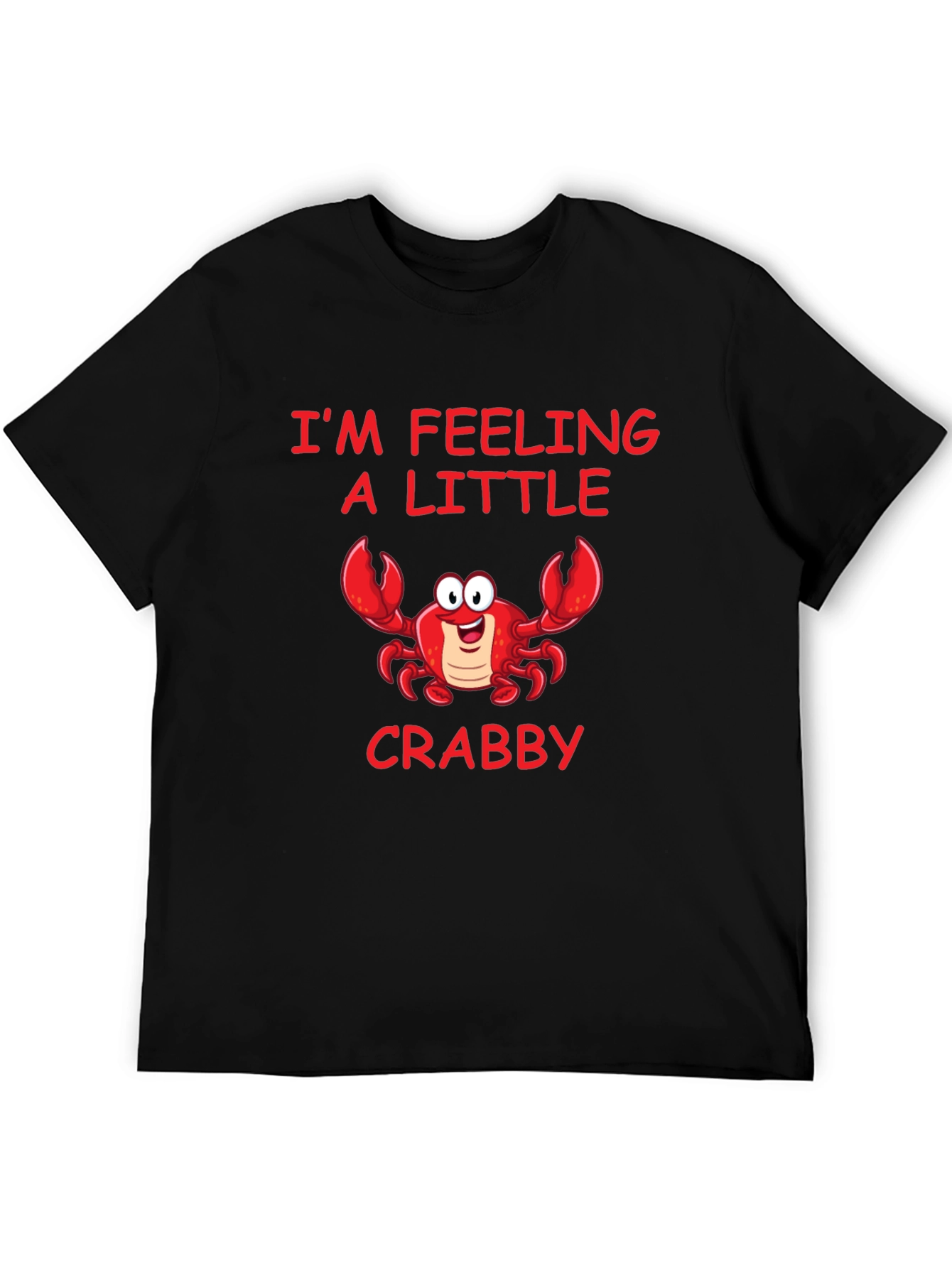 Feeling Crabby Graphic Tee - Black Cotton Shirt