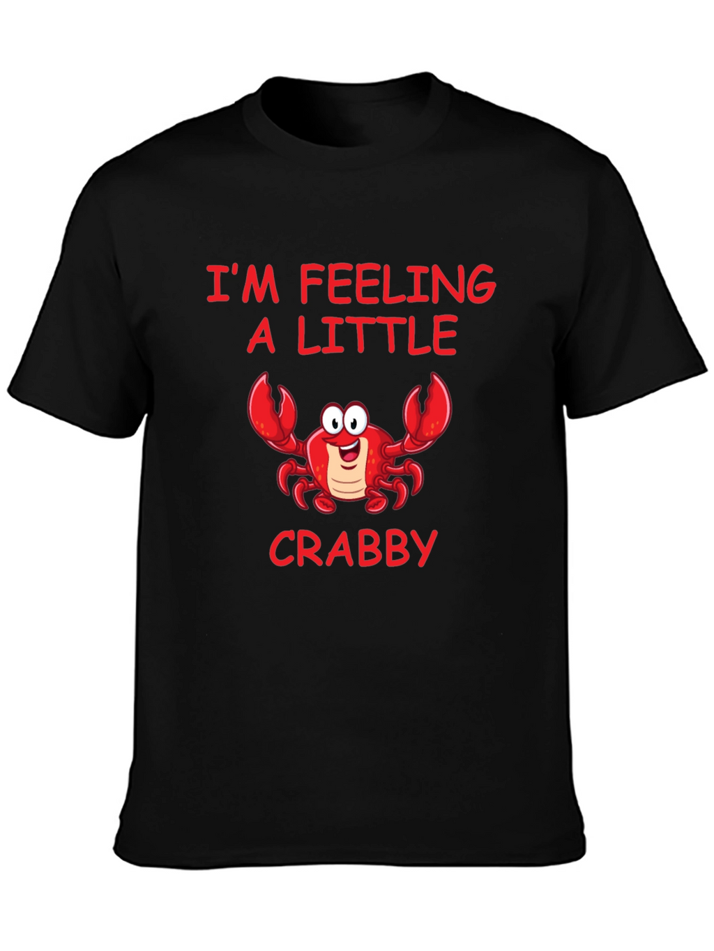Feeling Crabby Graphic Tee - Black Cotton Shirt