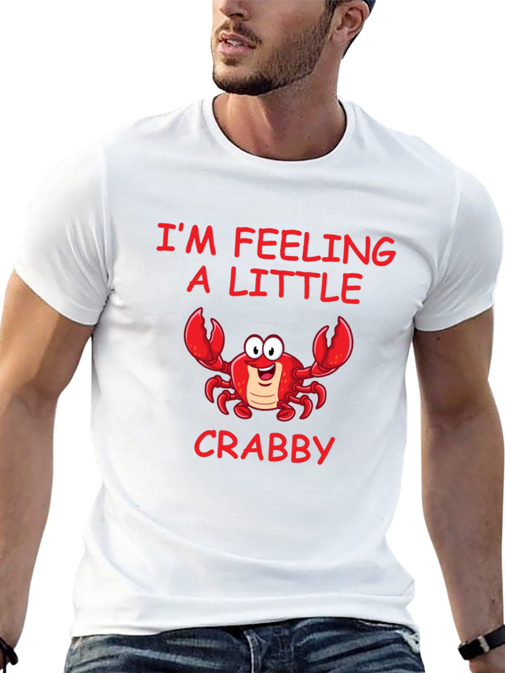 Feeling Crabby Graphic Tee - Black Cotton Shirt