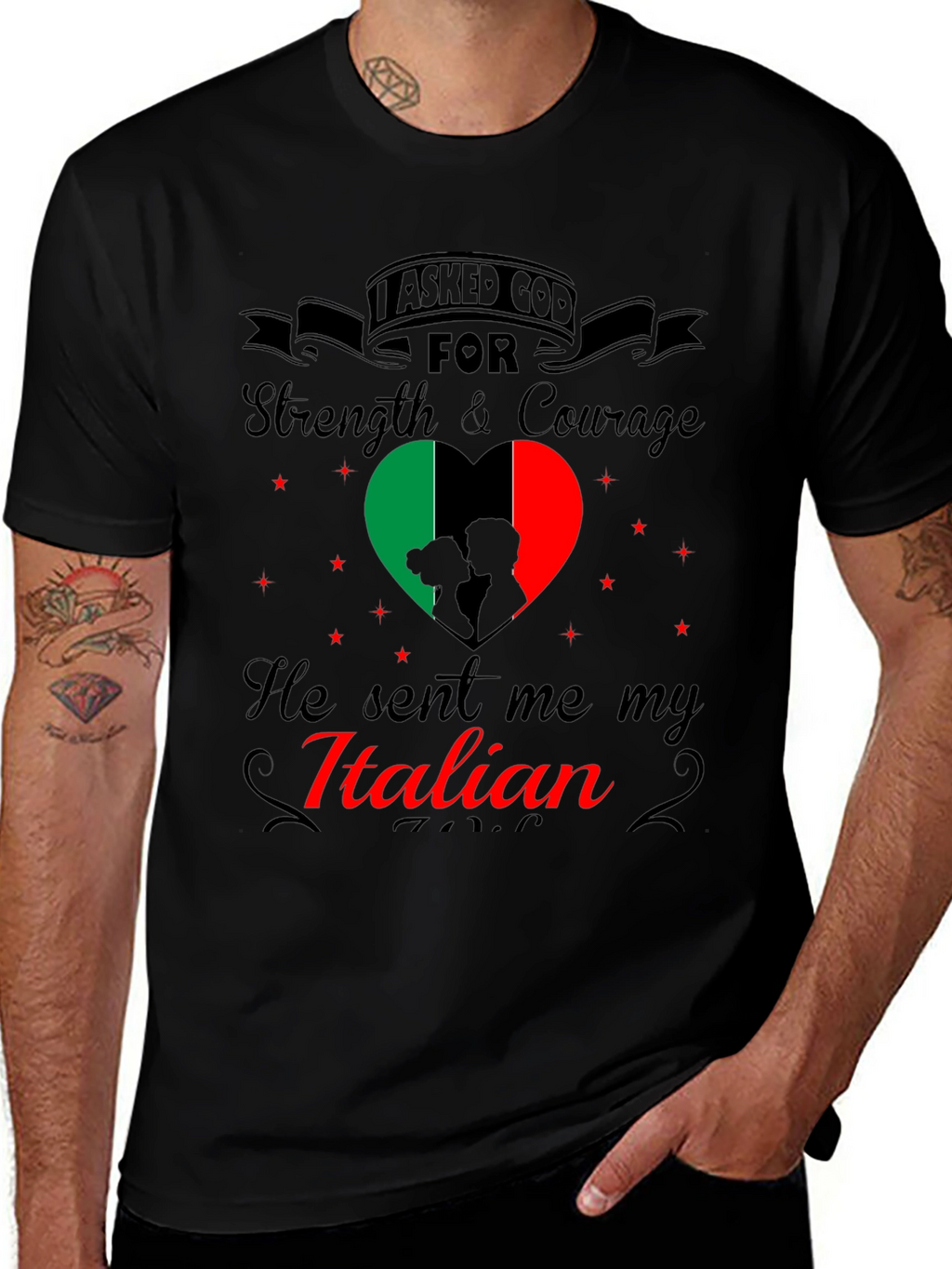 Italian Pride T-Shirt: God Sent Me My Italian