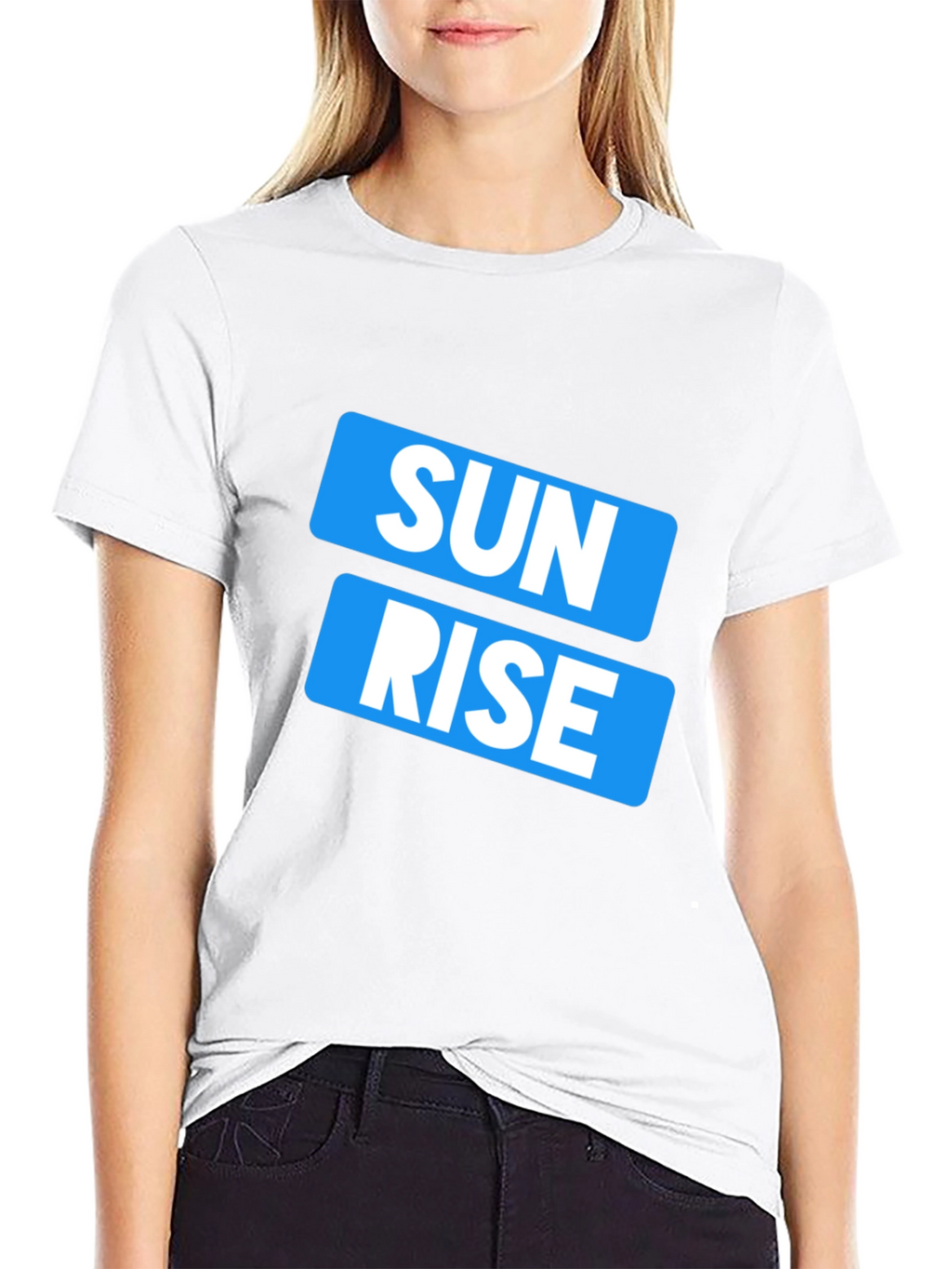 Sunrise Graphic Print Crew Neck Mens T-Shirt