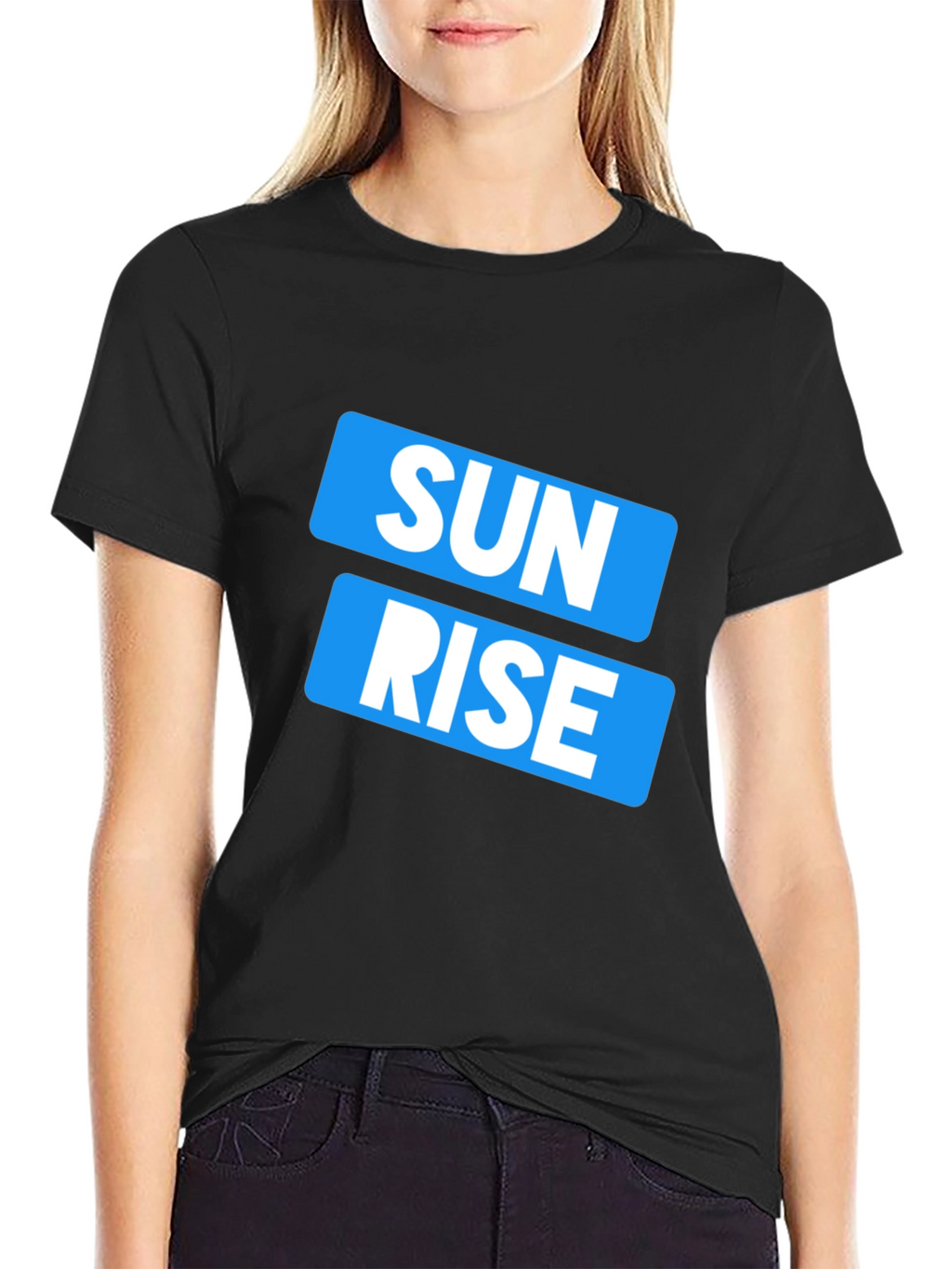 Sunrise Graphic Print Crew Neck Mens T-Shirt