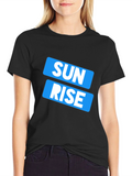 Sunrise Graphic Print Crew Neck Mens T-Shirt