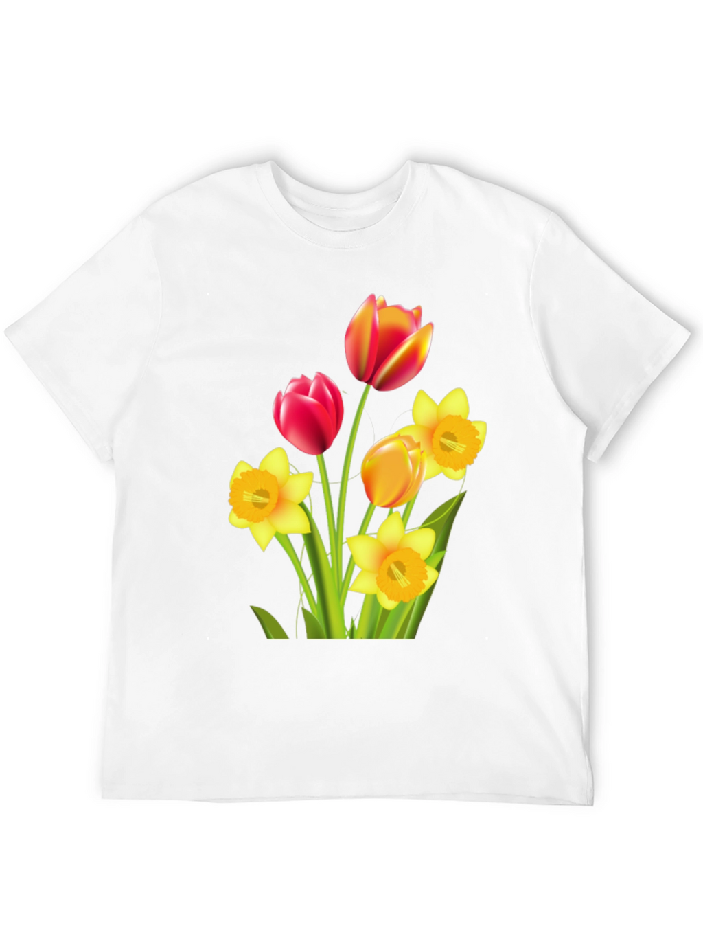 Floral Bouquet Graphic T-Shirt - Black