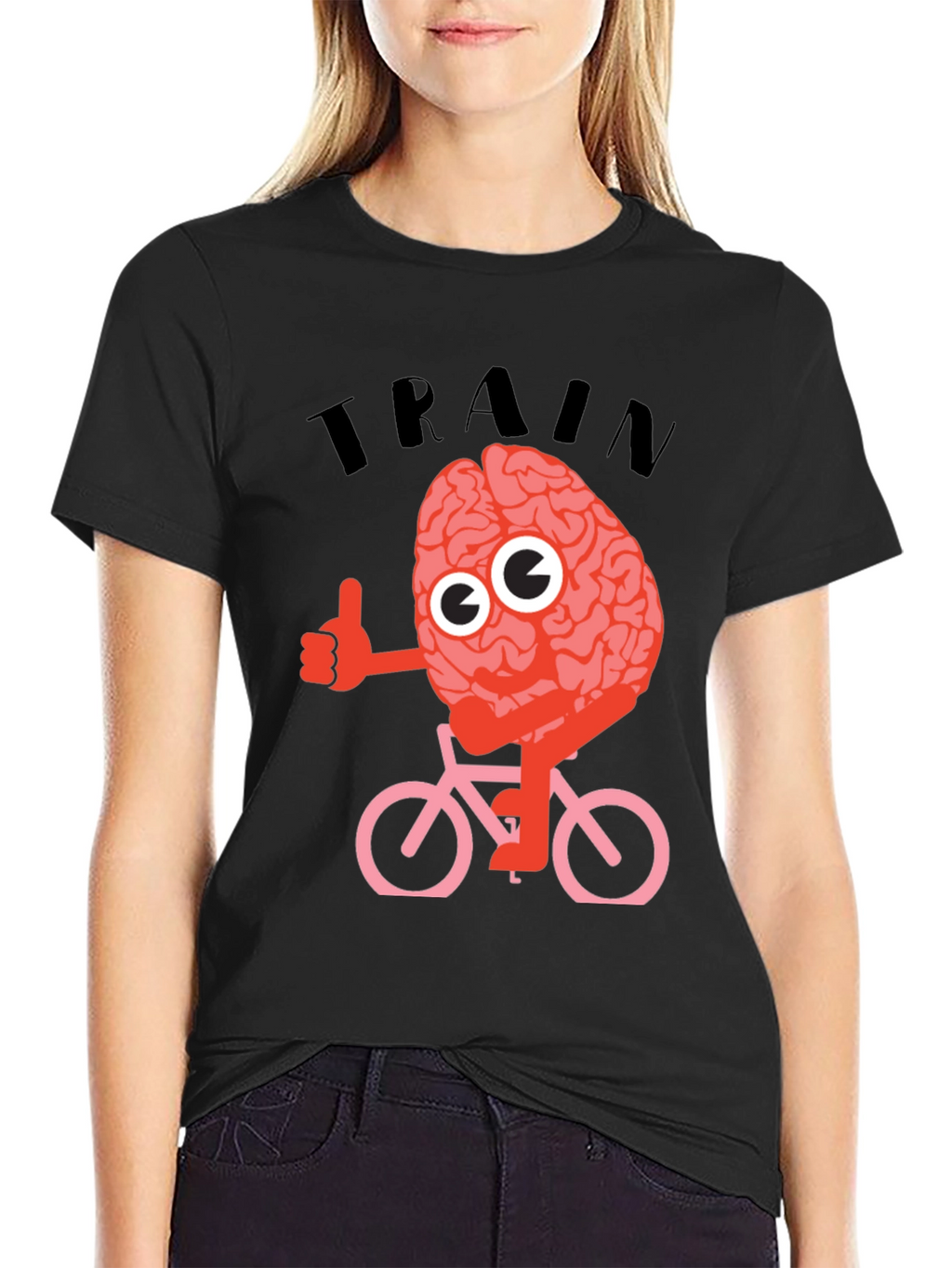Train Your Brain T-Shirt - Cycling Brain