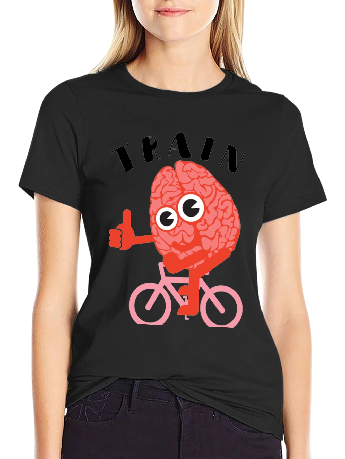 Train Your Brain T-Shirt - Cycling Brain
