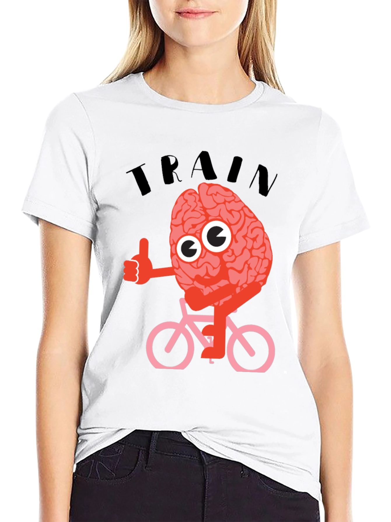 Train Your Brain T-Shirt - Cycling Brain