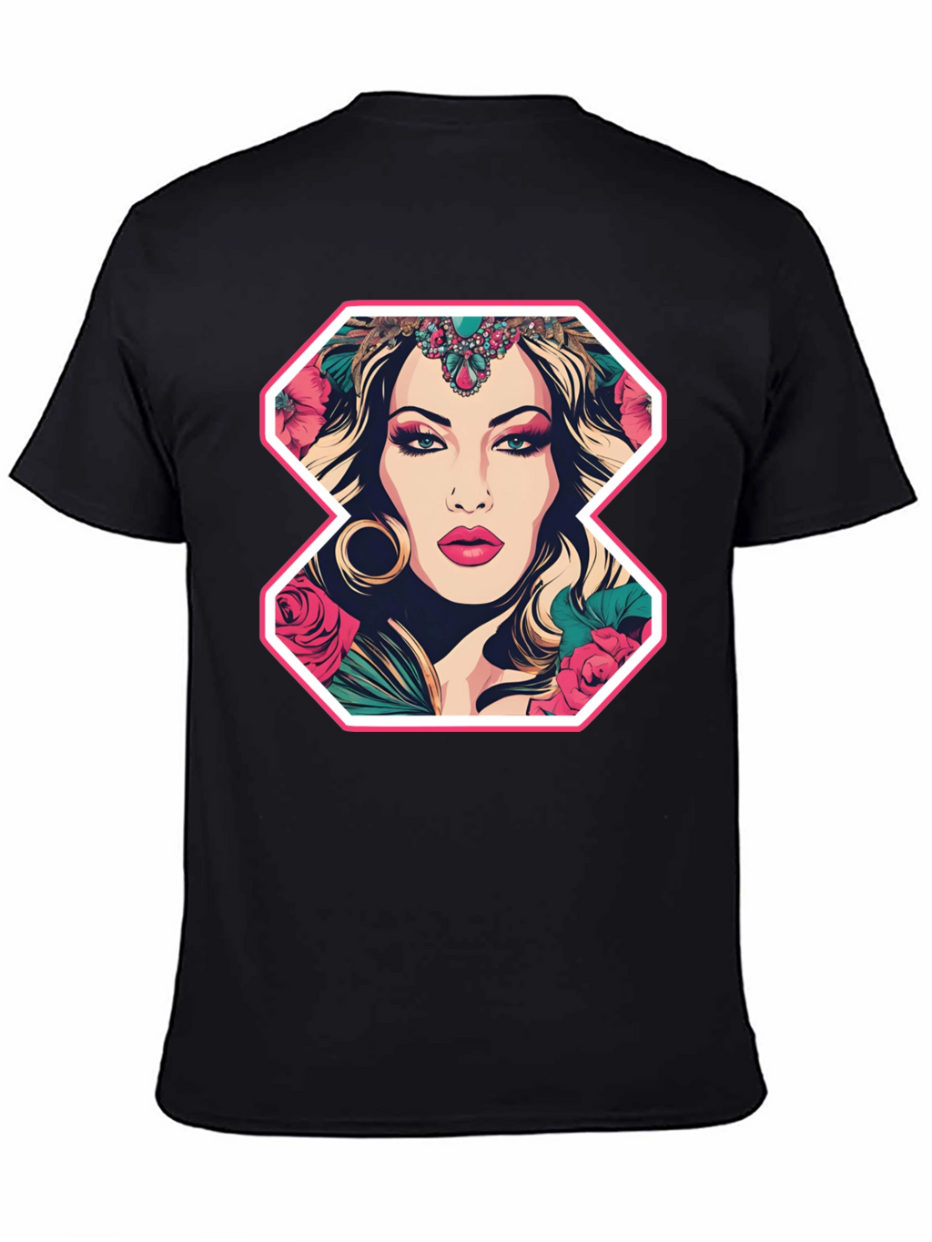 Floral Goddess Graphic Tee - Bold Fashion Statement