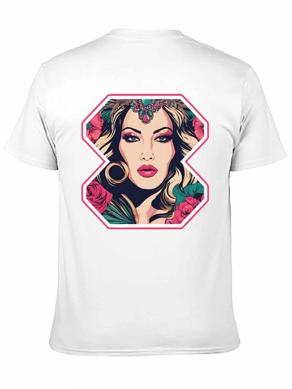 Floral Goddess Graphic Tee - Bold Fashion Statement