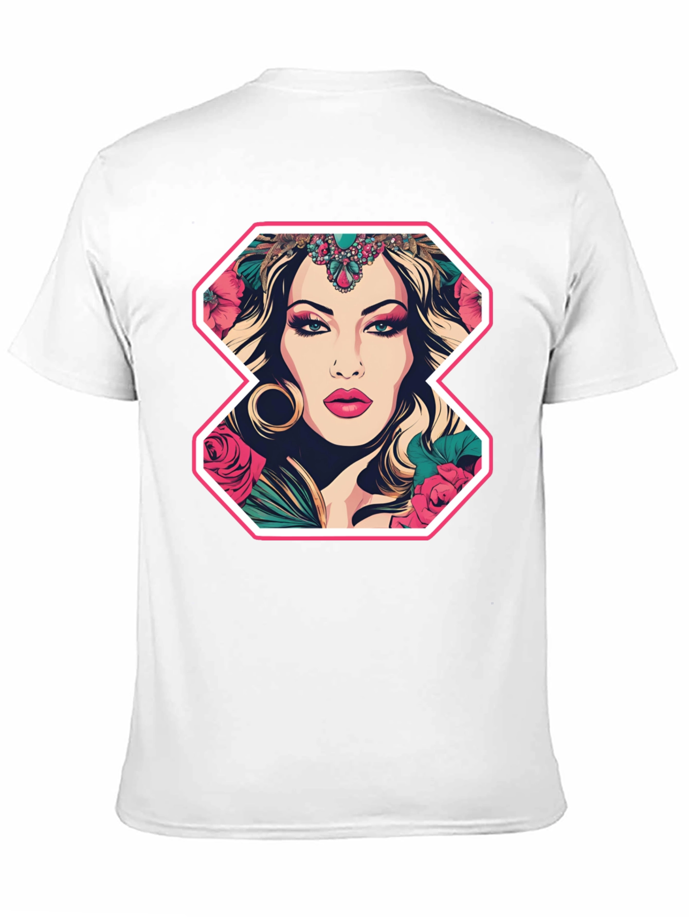 Floral Goddess Graphic Tee - Bold Fashion Statement