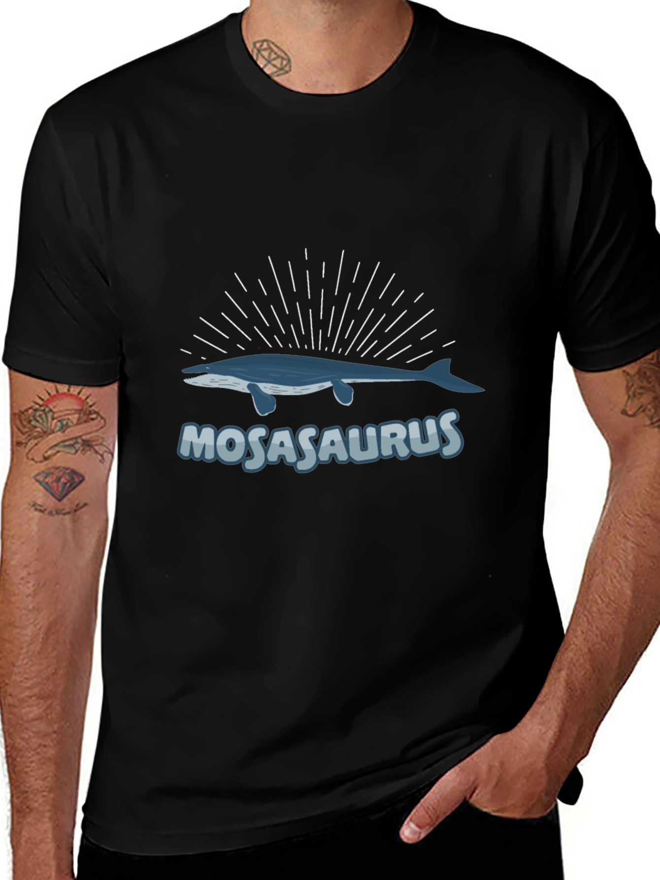 Mosasaurus Graphic Tee - Black