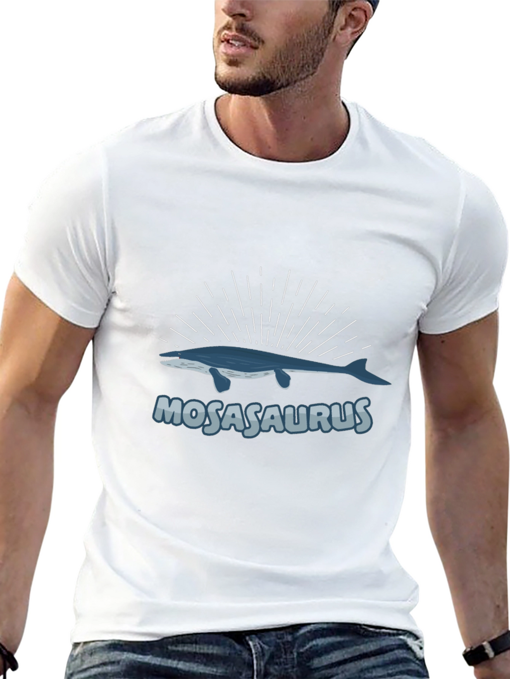 Mosasaurus Graphic Tee - Black
