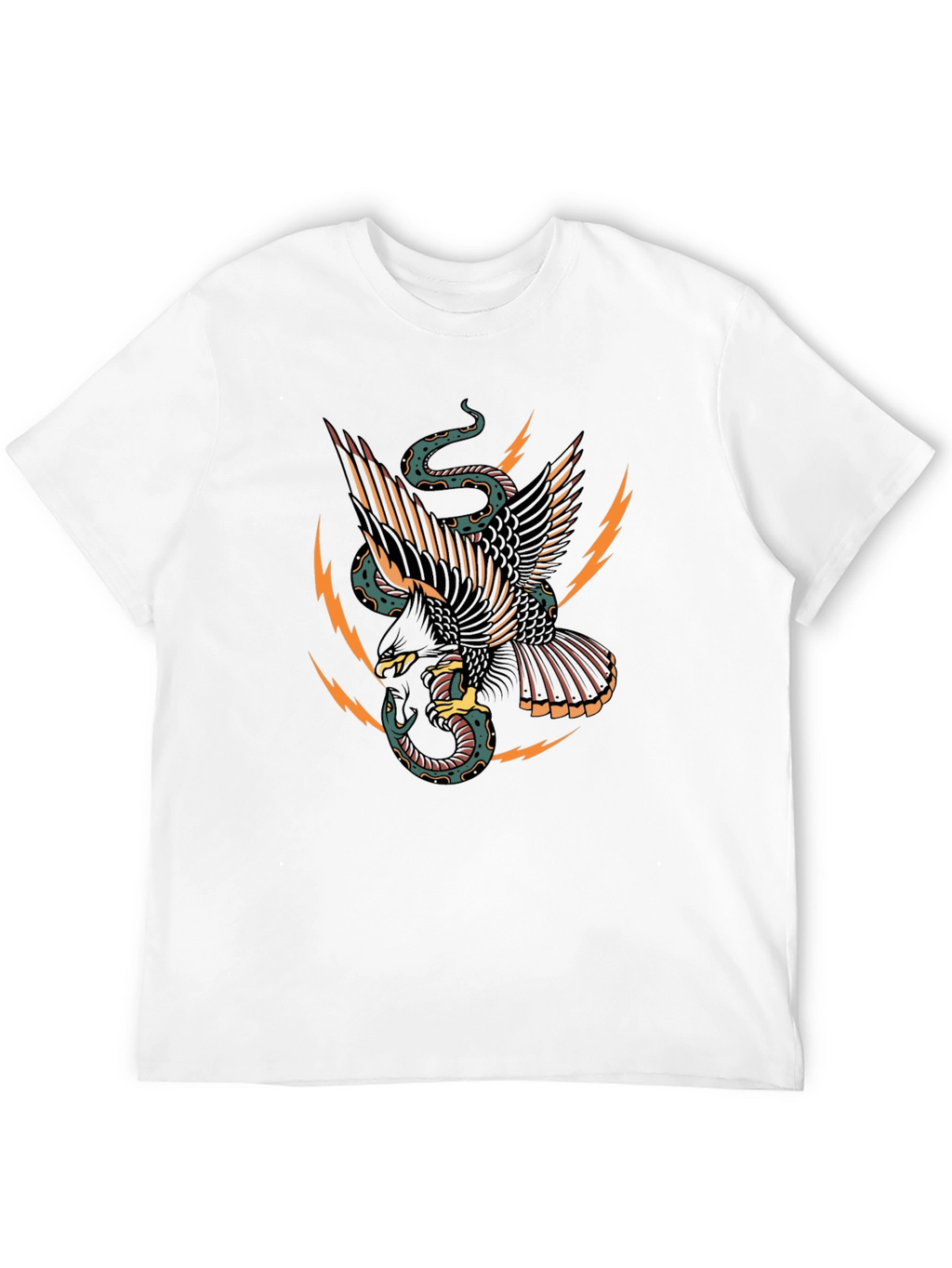 Eagle & Snake Graphic Black T-Shirt