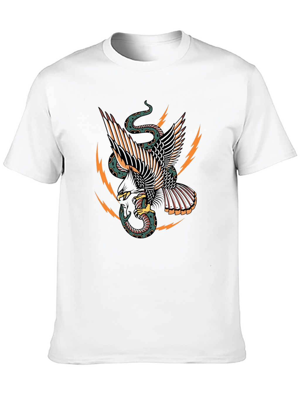 Eagle & Snake Graphic Black T-Shirt