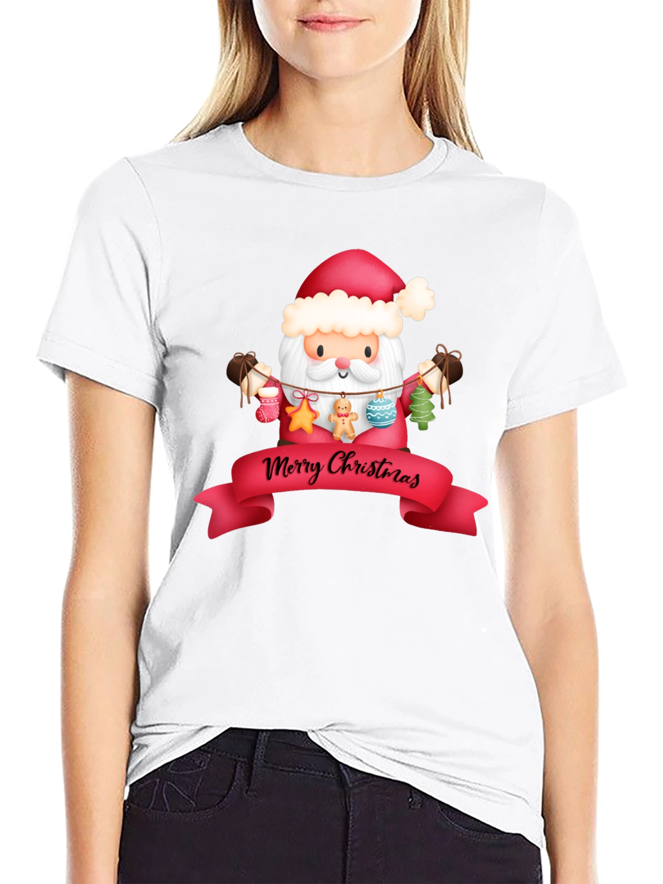 Merry Christmas Santa Graphic T-Shirt