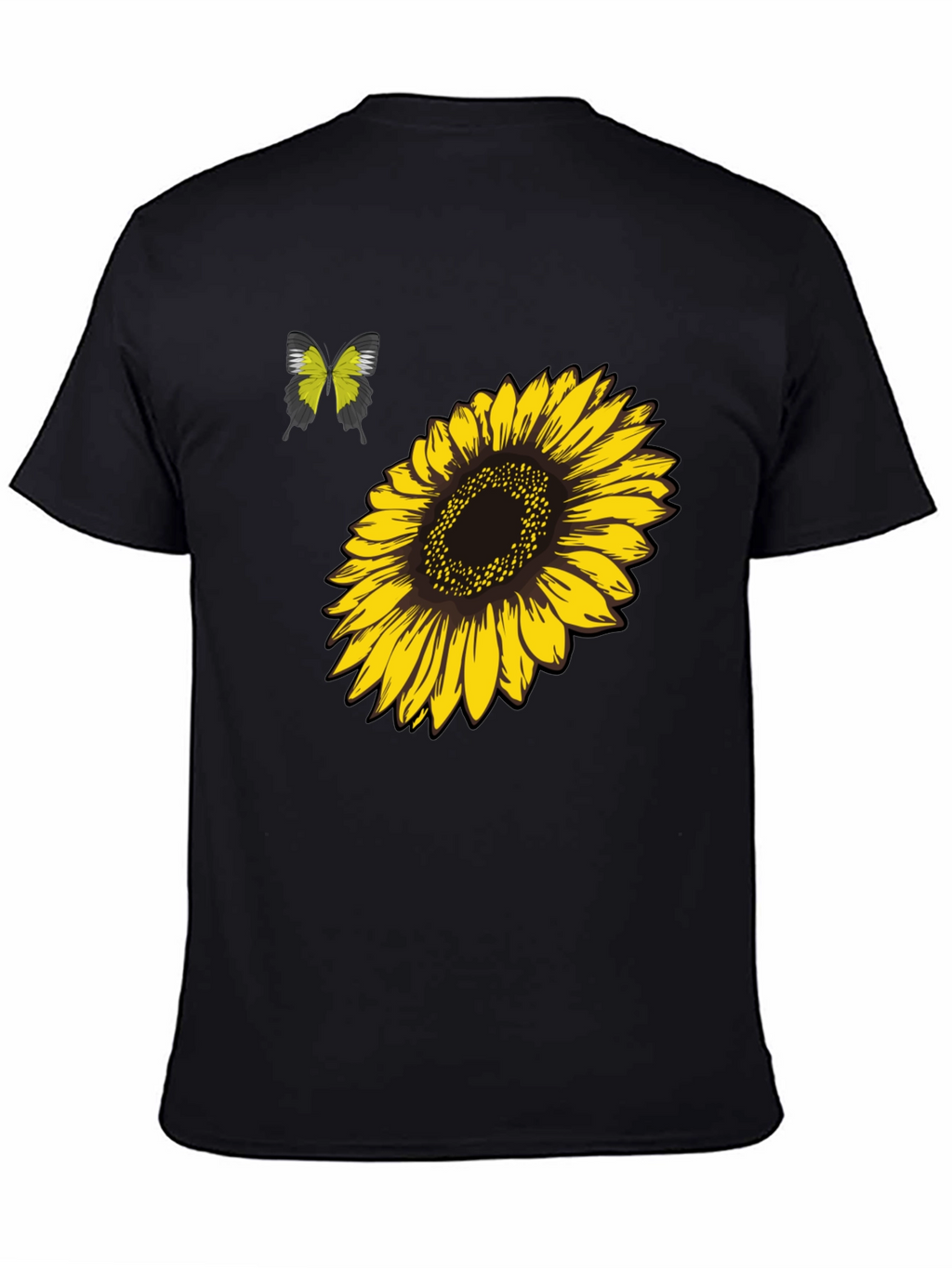 Sunflower & Butterfly Graphic Tee