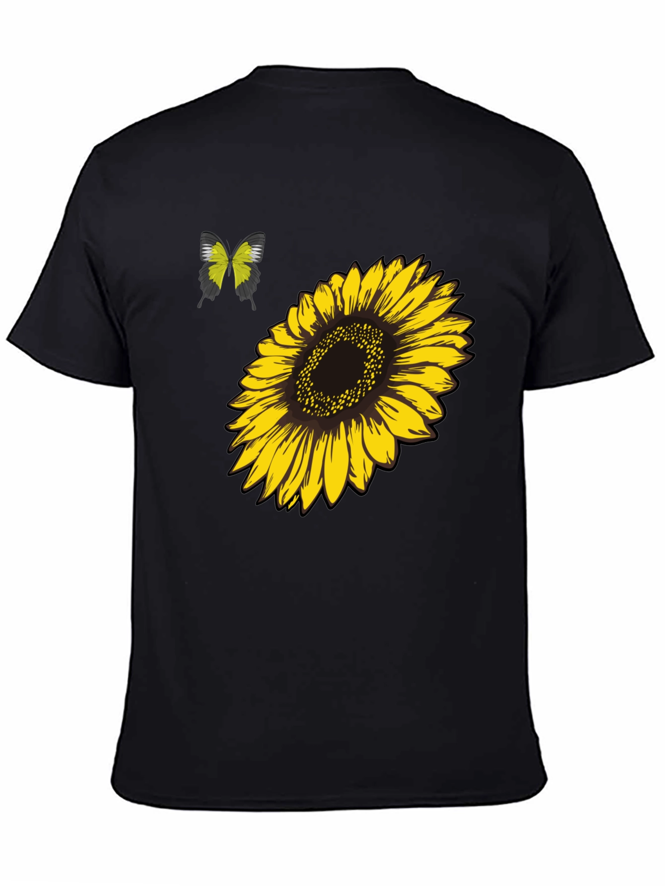 Sunflower & Butterfly Graphic Tee