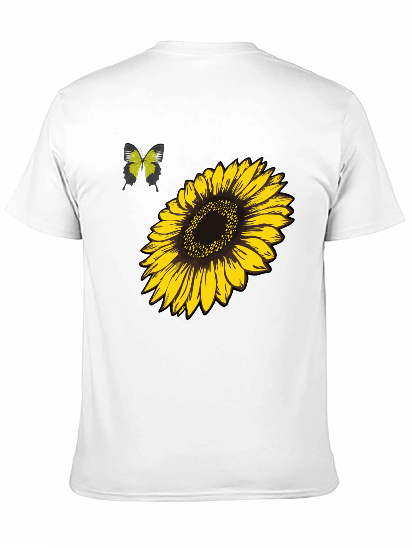 Sunflower & Butterfly Graphic Tee