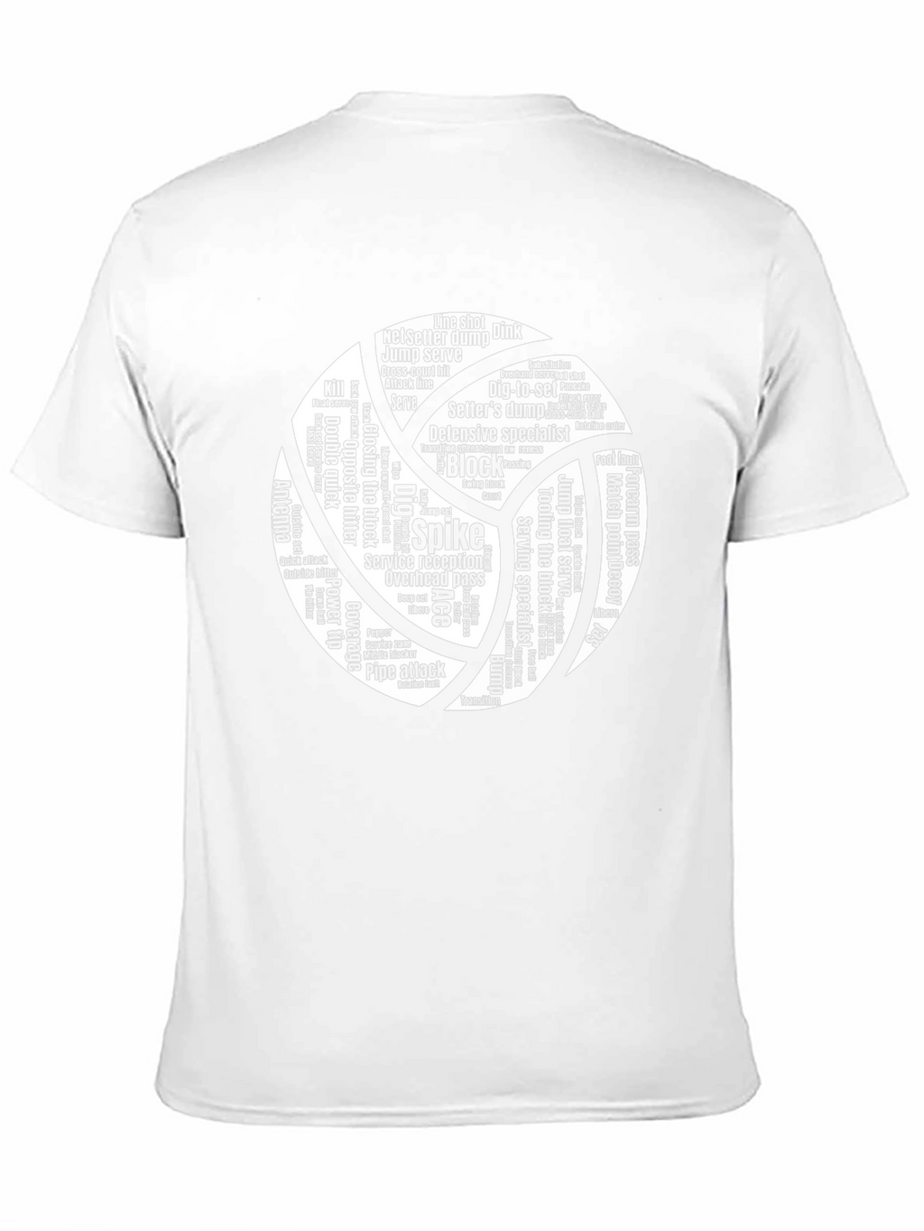 Volleyball Word Art Graphic T-Shirt