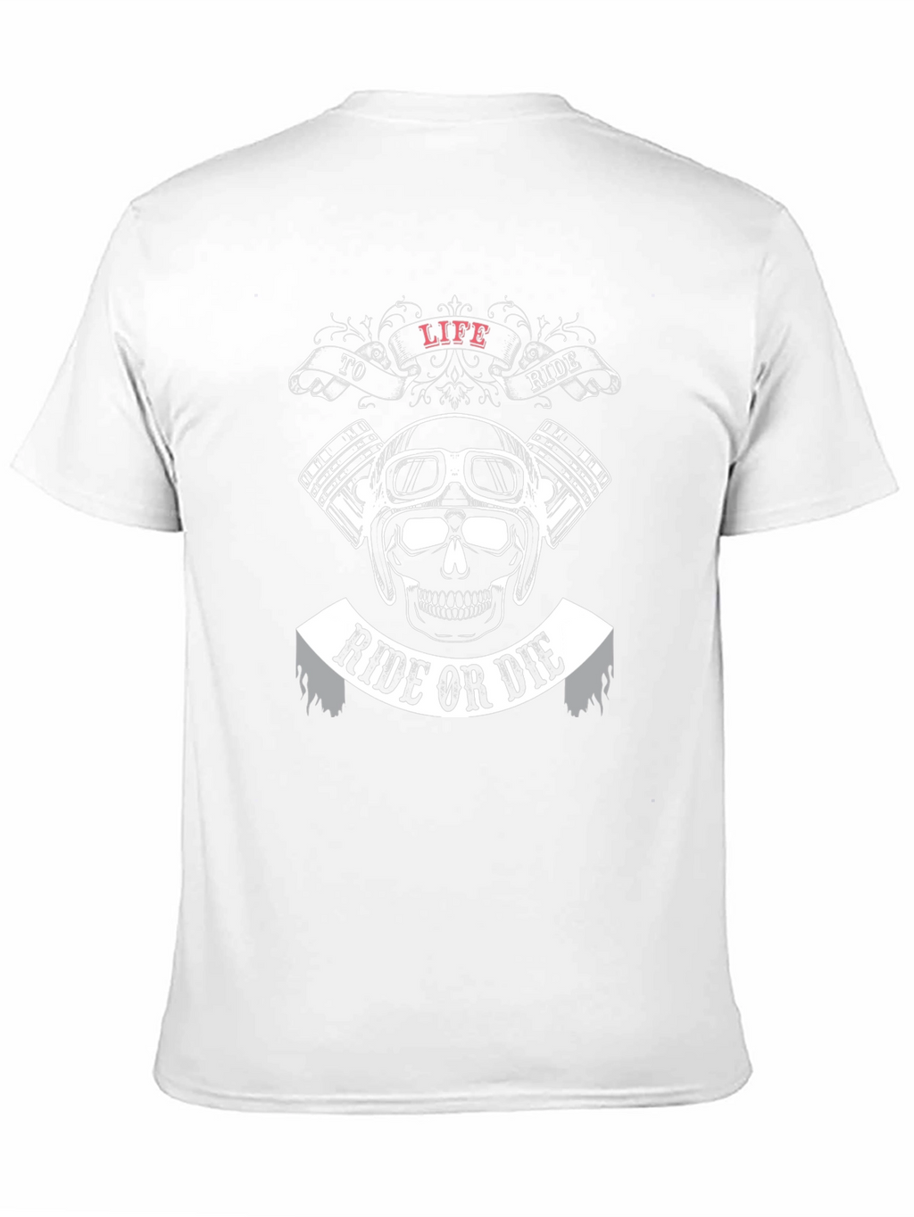 Ride or Die Motorcycle Graphic Black T-Shirt