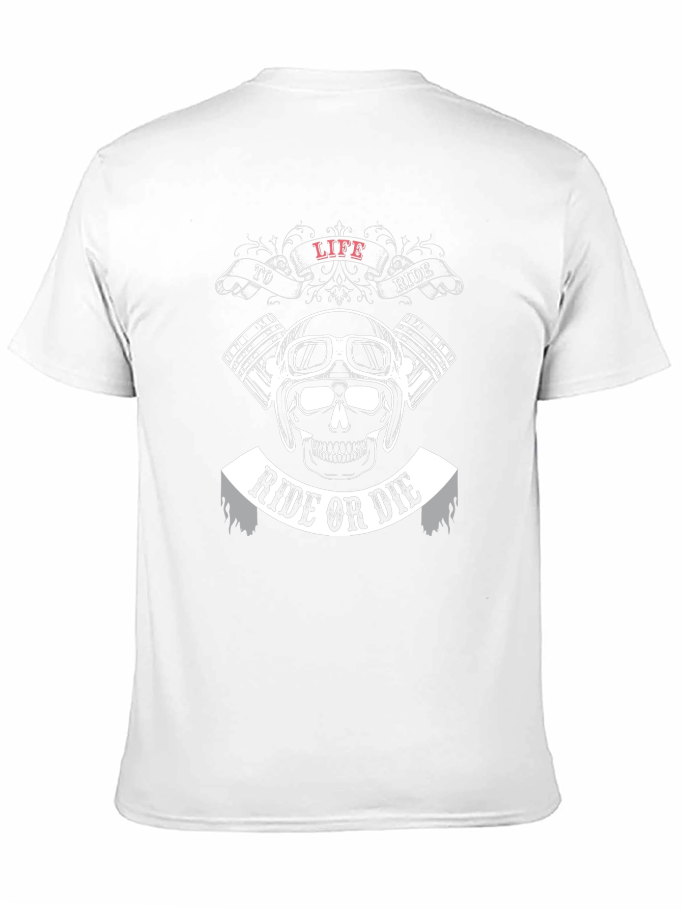 Ride or Die Motorcycle Graphic Black T-Shirt