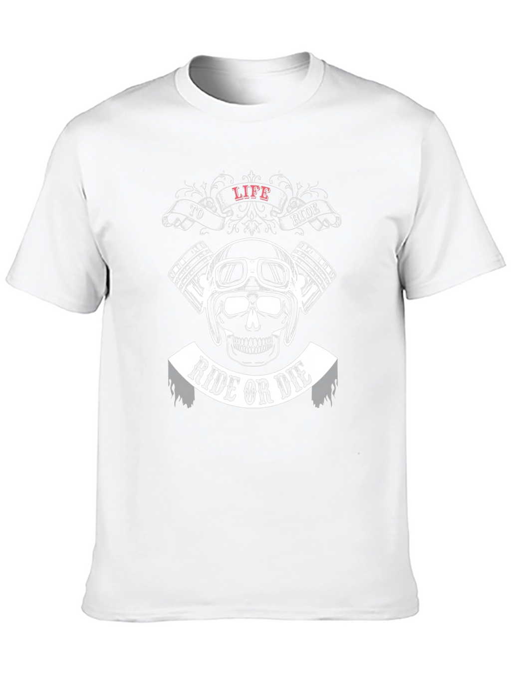 Ride or Die Motorcycle Graphic Black T-Shirt
