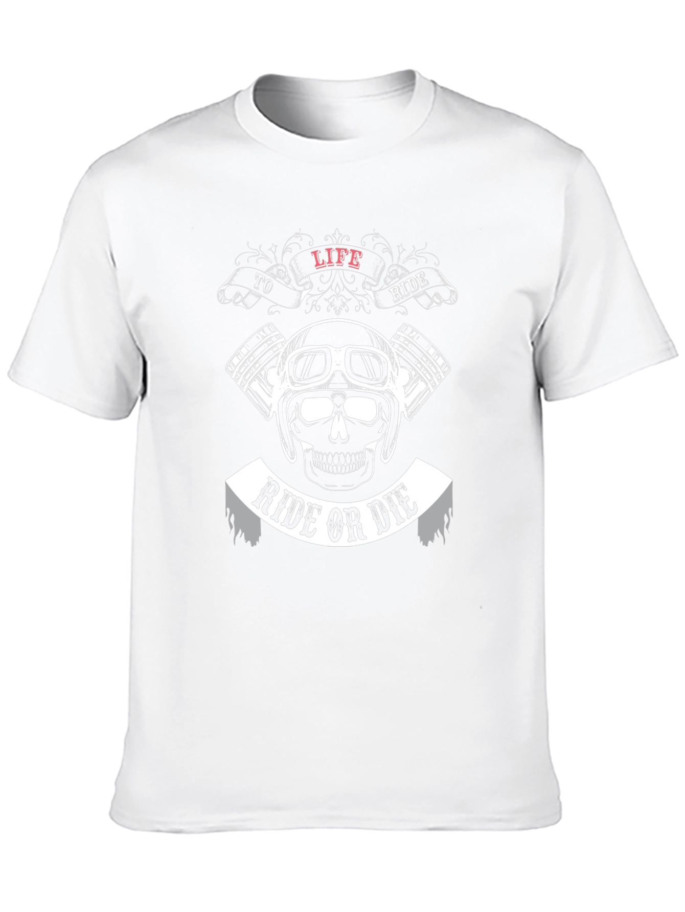 Ride or Die Motorcycle Graphic Black T-Shirt