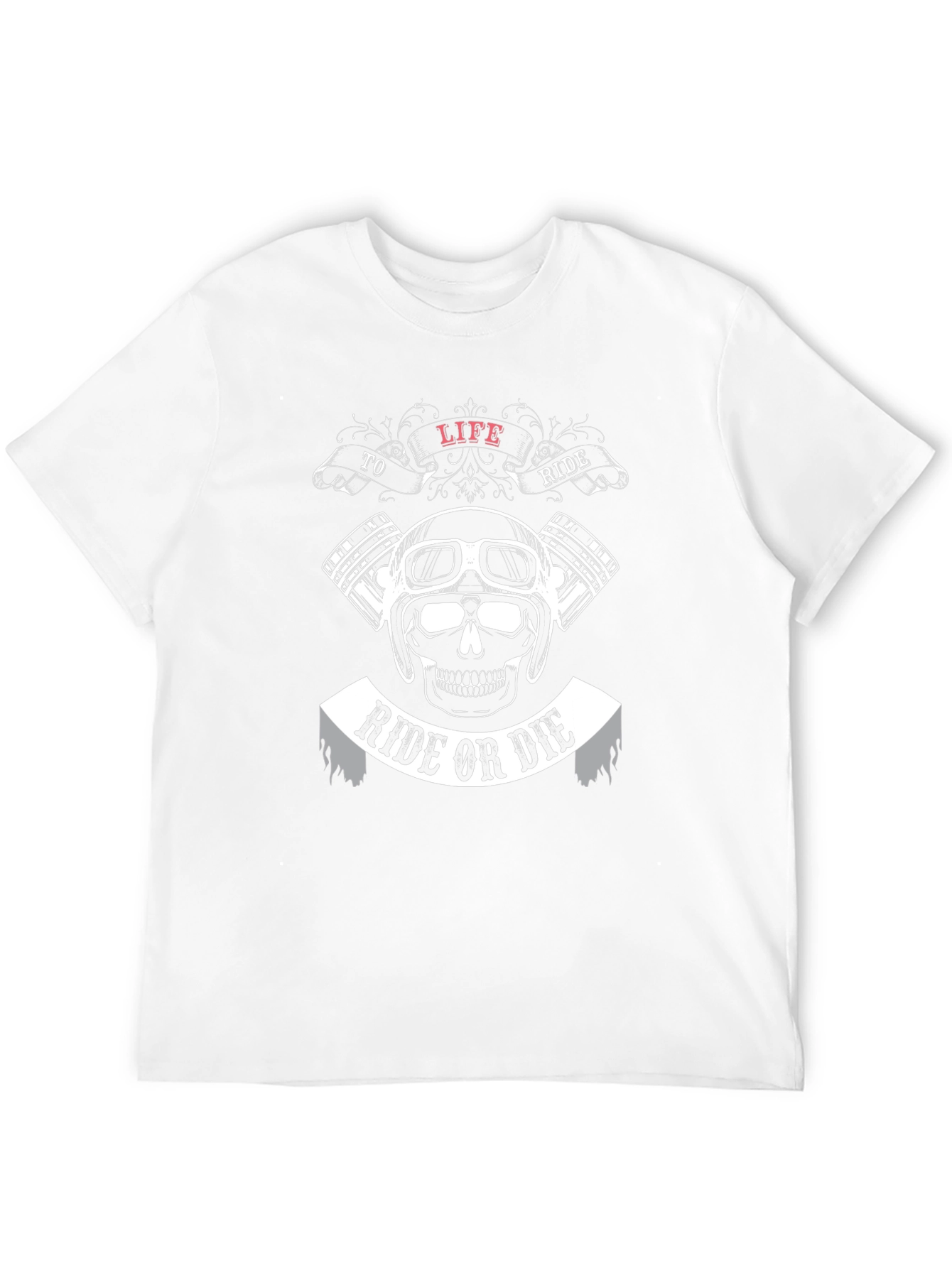 Ride or Die Motorcycle Graphic Black T-Shirt