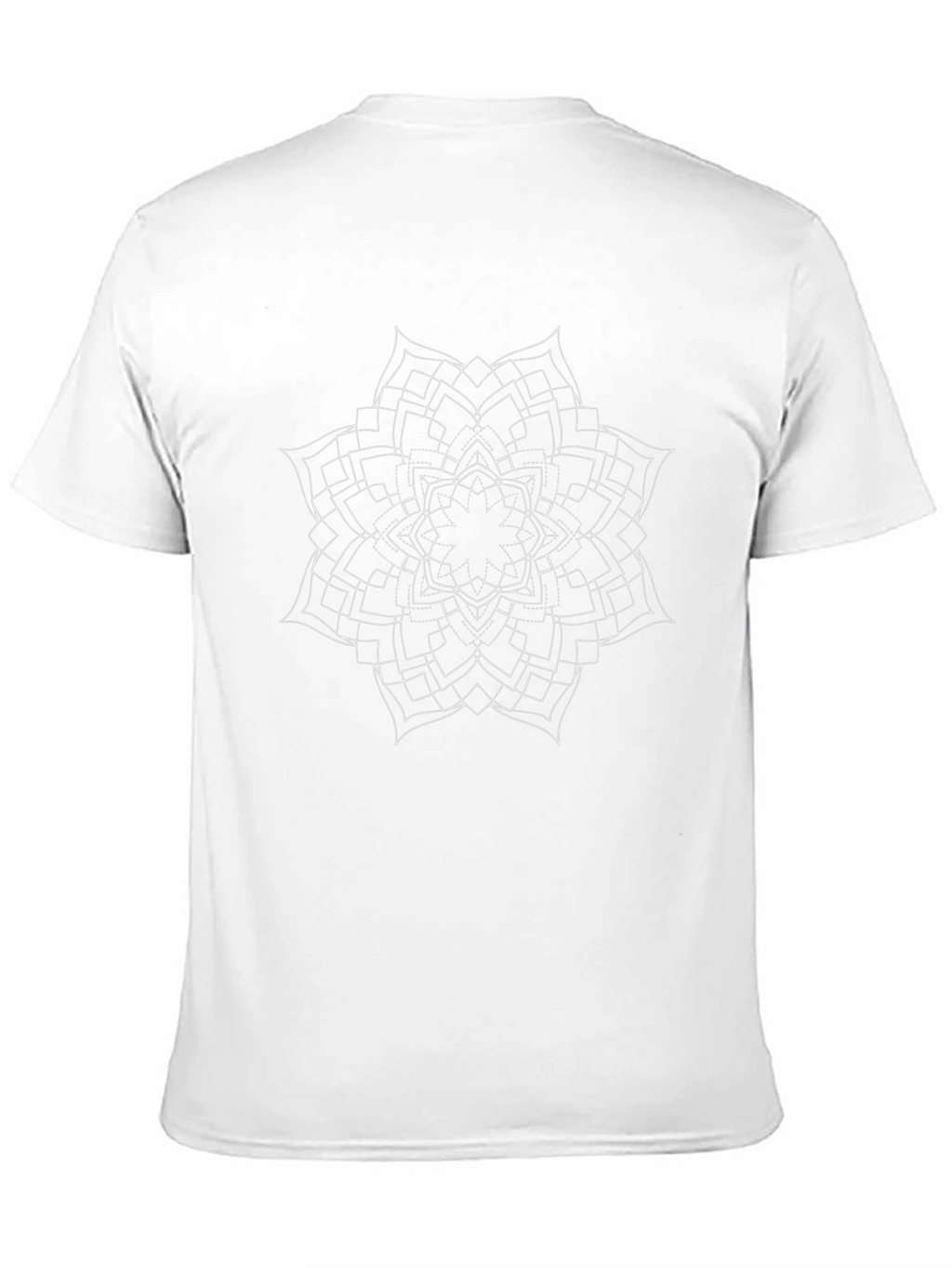 Geometric Mandala Graphic Black T-Shirt