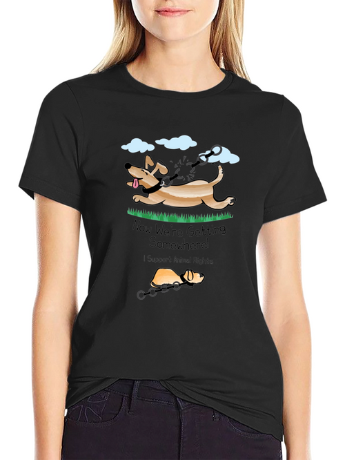 Animal Rights T-Shirt - Dog Liberation Design