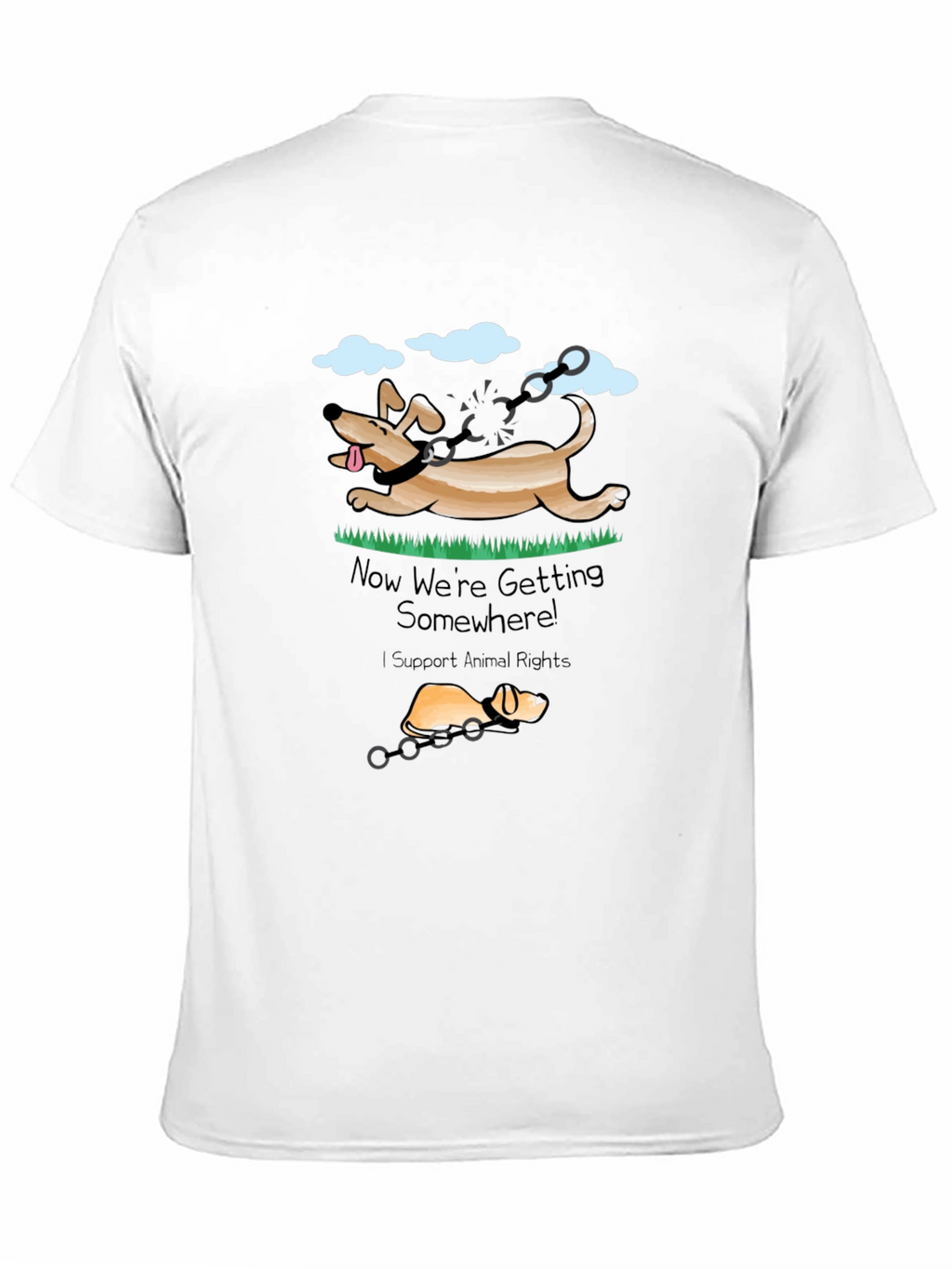 Animal Rights T-Shirt - Dog Liberation Design