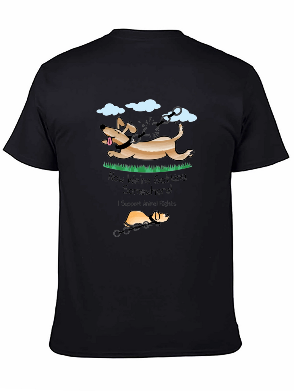 Animal Rights T-Shirt - Dog Liberation Design
