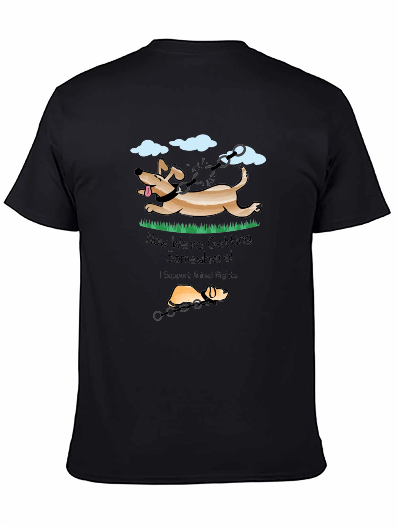 Animal Rights T-Shirt - Dog Liberation Design
