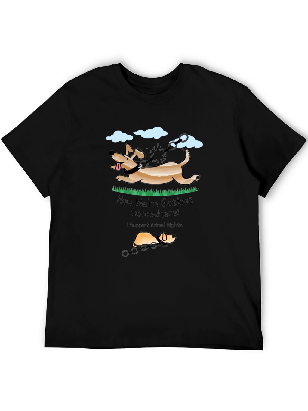 Animal Rights T-Shirt - Dog Liberation Design