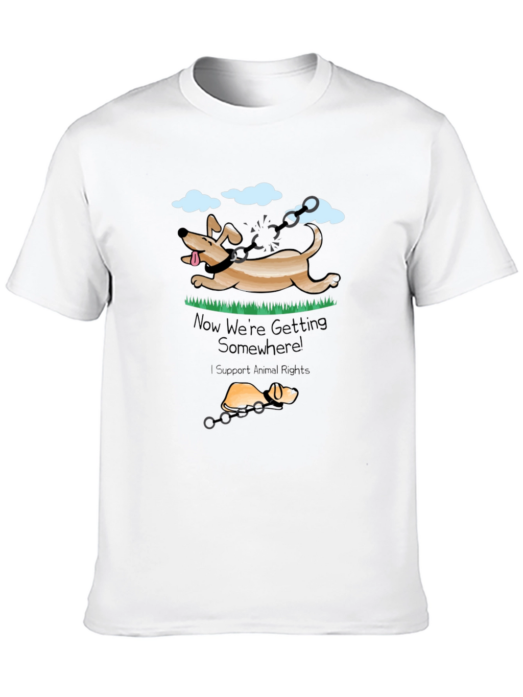Animal Rights T-Shirt - Dog Liberation Design